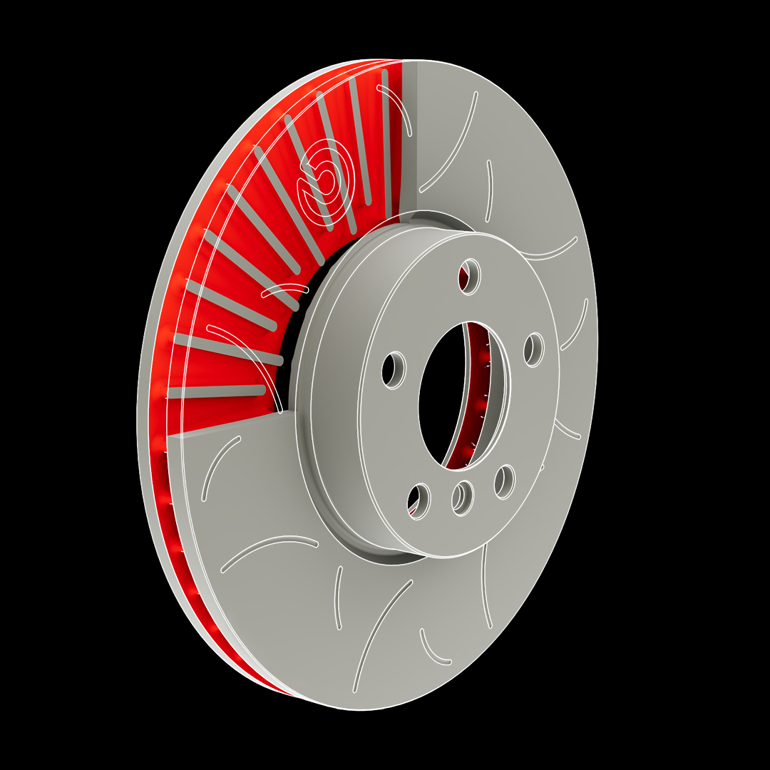 Brembo 09.C880.11 Disque De Frein Peint UV – Diamètre 318 Mm, Haute Performance & Esthétique, Remplace OEM